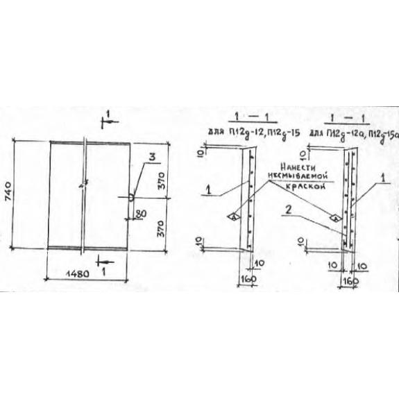 Большое фото товара - П 12д-12 (3.006.1-2/82). Вариант №1